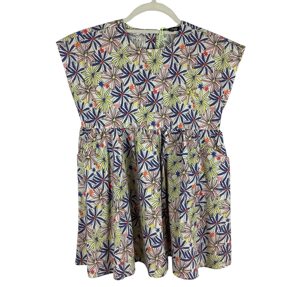 Neon Rebels Flower Fireworks Cotton Girls Dress
